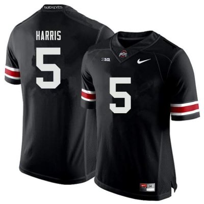 NCAA Ohio State Buckeyes Men's #5 Jaylen Harris Black Nike Football College Jersey LVK1145KW